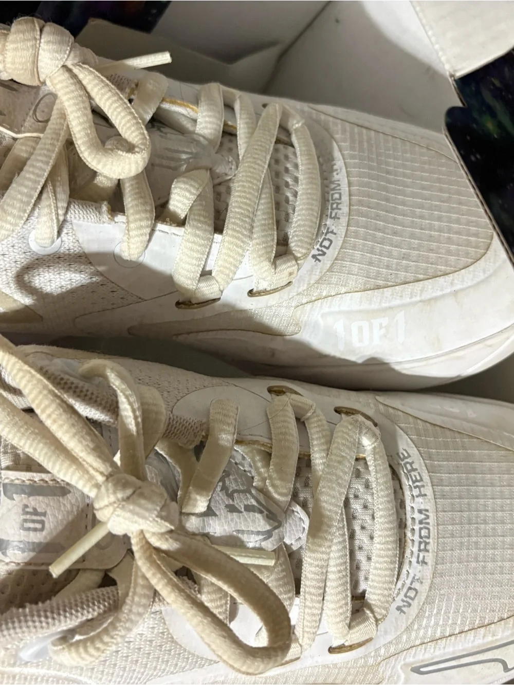 Puma Women's Cream Lace-Up Sneakers
